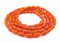 The Bead Chest River Amber Natural Seed Beads from Kenya Oval 5mm African Orange Wood 35-40 Inch Strand Handmade